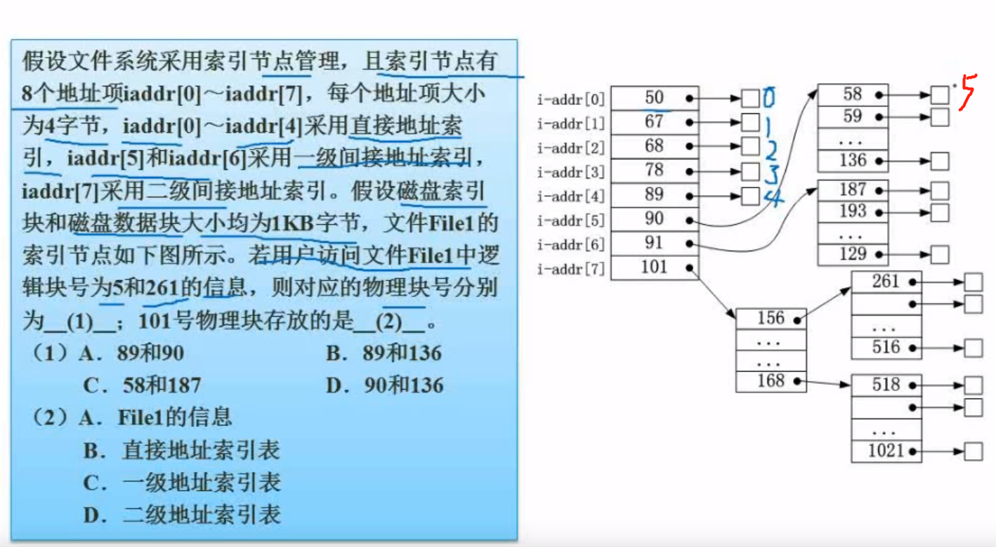 索引文件结构例题